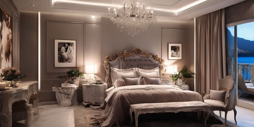 romantic couple bedroom fun