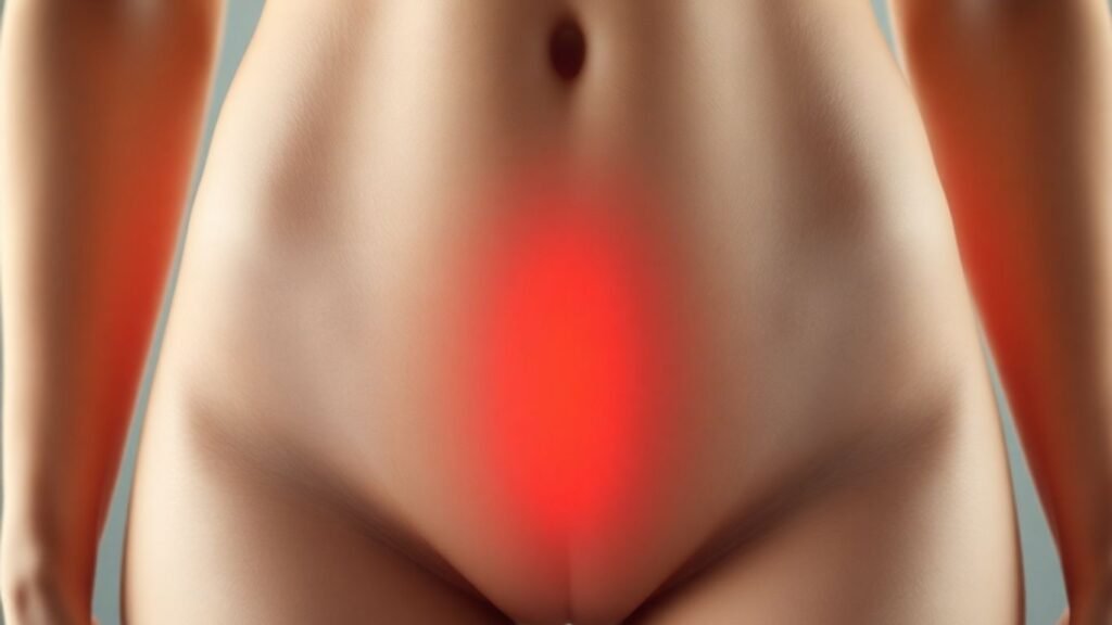 Female anatomy illustration focusing on the G-spot area.